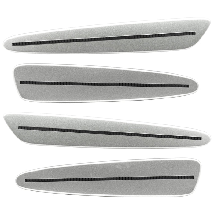 2005-2013 Chevrolet C6 Corvette Concept SMD Sidemarkers with bright silver paint and tinted lenses.