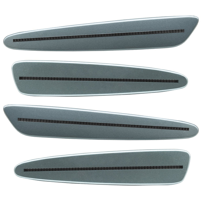 2005-2013 Chevrolet C6 Corvette Concept SMD Sidemarkers with silver paint and tinted lenses.