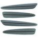 2005-2013 Chevrolet C6 Corvette Concept SMD Sidemarkers with silver paint and tinted lenses.