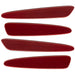 2005-2013 Chevrolet C6 Corvette Concept SMD Sidemarkers with dark red paint and ghost lenses.