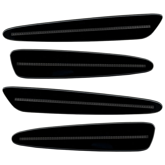 2005-2013 Chevrolet C6 Corvette Concept SMD Sidemarkers with black paint and tinted lenses.
