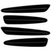 2005-2013 Chevrolet C6 Corvette Concept SMD Sidemarkers with black paint and tinted lenses.