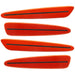 2005-2013 Chevrolet C6 Corvette Concept SMD Sidemarkers with bright orange paint and tinted lenses.