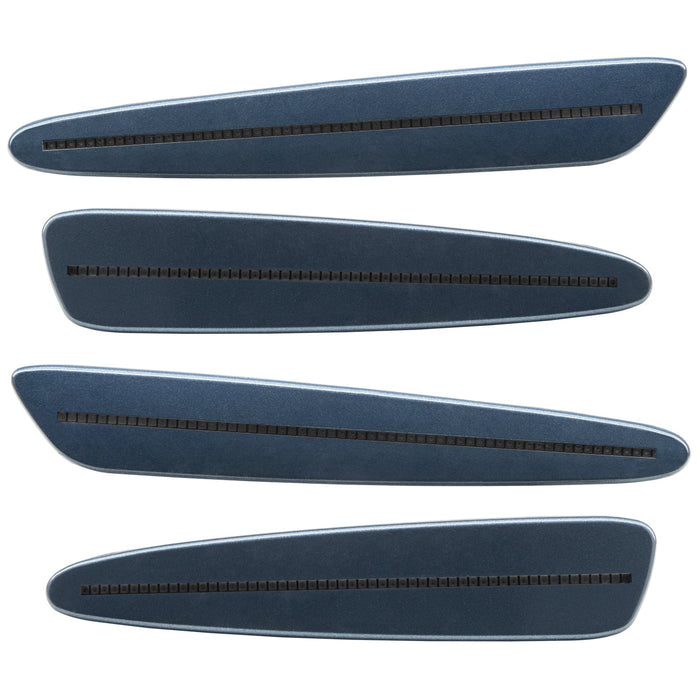 2005-2013 Chevrolet C6 Corvette Concept SMD Sidemarkers with silver blue paint and tinted lenses.