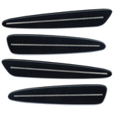 2005-2013 Chevrolet C6 Corvette Concept SMD Sidemarkers with navy blue paint and clear lenses.