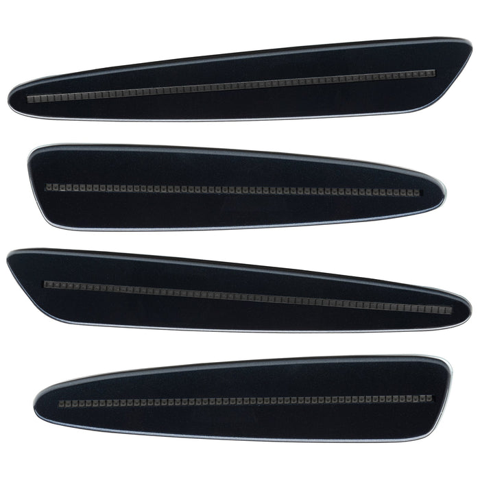 2005-2013 Chevrolet C6 Corvette Concept SMD Sidemarkers with dark gray paint and tinted lenses.