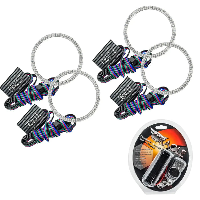 2003-2005 Yamaha R6 LED Motorcycle Headlight Halo Kit - ColorSHIFT Halos