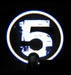 Projection of the number 5.