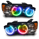 2012-2015 Chevrolet Sonic Pre-Assembled Halo Headlights with ColorSHIFT LED halo rings.