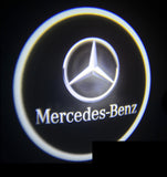 Projection of the Mercedes-Benz logo.
