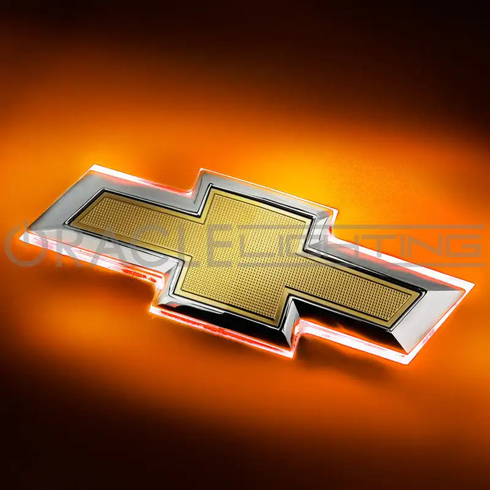 2016-2019 Chevrolet Camaro Illuminated Rear Bowtie Emblem with ambler LEDs.