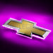 2016-2019 Chevrolet Camaro Illuminated Rear Bowtie Emblem with pink LEDs.
