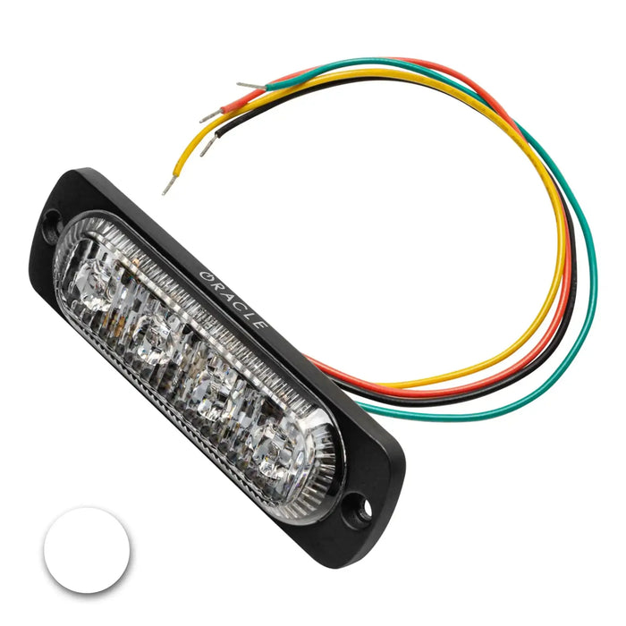 4 LED Slim Strobe Light- Flush Lighthead with white LED