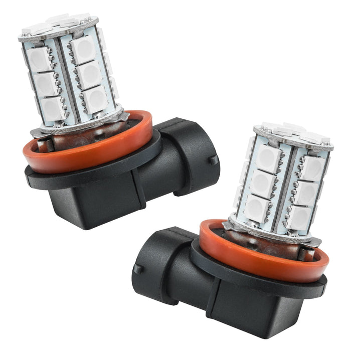 H11/H9 18 LED Bulbs (Pair)