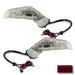 2005-2013 Chevrolet C6 Corvette Concept LED Side Mirrors with maroon paint swatch.