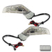 2005-2013 Chevrolet C6 Corvette Concept LED Side Mirrors with white paint swatch.