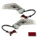 2005-2013 Chevrolet C6 Corvette Concept LED Side Mirrors with dark red paint swatch.
