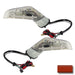 2005-2013 Chevrolet C6 Corvette Concept LED Side Mirrors with red orange paint swatch.