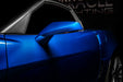 Close-up of Concept LED Side Mirror installed on a C6 Corvette.