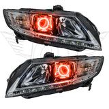 Honda CRZ headlights with amber LED halo rings.