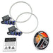 2007-2017 Jeep Wrangler JK LED Surface Mount Headlight Halo Kit with RF Controller.