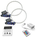 2007-2017 Jeep Wrangler JK LED Surface Mount Headlight Halo Kit with Simple Controller.