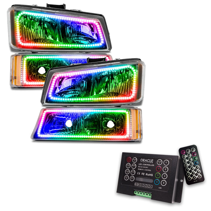 Chevy Silverado Pre-Assembled Headlights with 2.0 Controller.