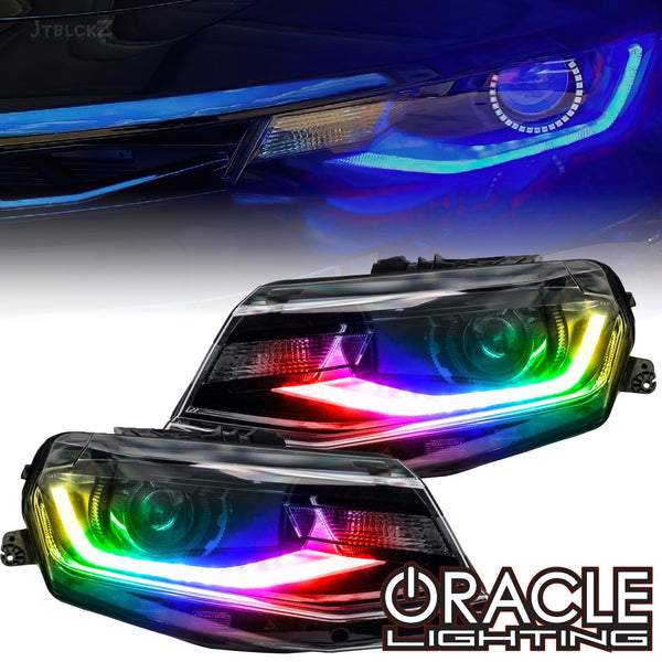 2016-2018 Chevrolet Camaro ColorSHIFT RGB+W Headlight DRL Upgrade Kit