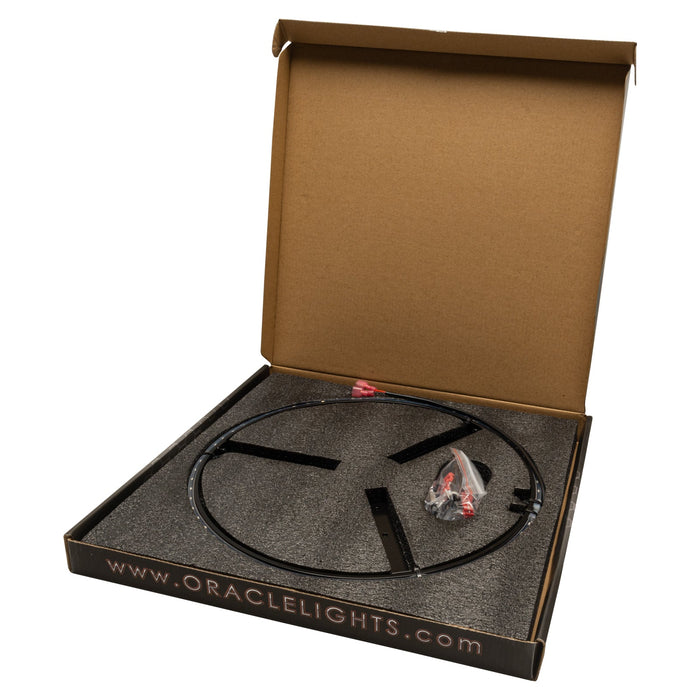 Opened packaging for LED Illuminated Spare Tire Wheel Ring Third Brake Light