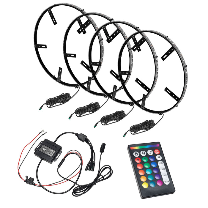 ORACLE Lighting LED Illuminated Wheel Rings - ColorSHIFT RGB+W