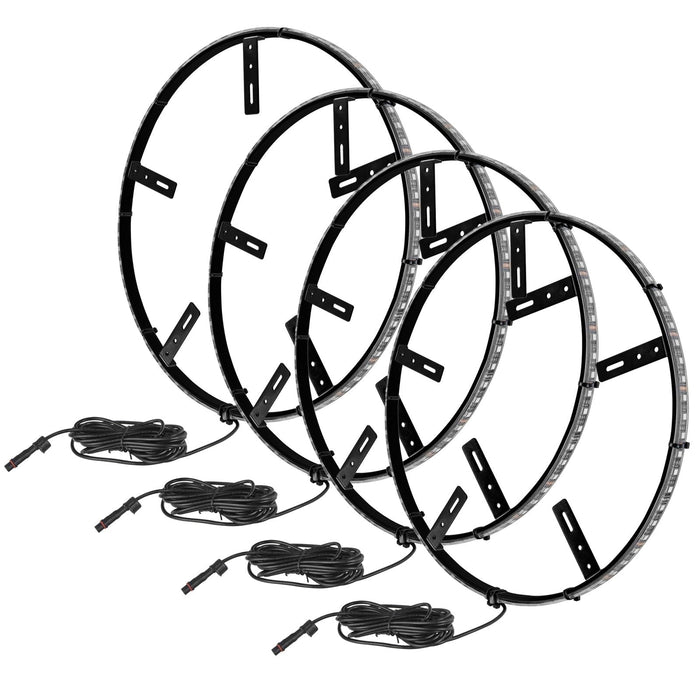 Single row LED wheel rings.