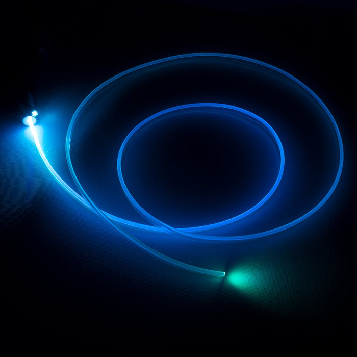 Cyan Fiber Optic Cable