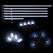 Dynamic ColorSHIFT 18-Piece Universal LED Interior Kit - Bluetooth Multi-Zone Lighting display with LED strips and lights.