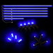 Dynamic ColorSHIFT 18-Piece Universal LED Interior Kit - Bluetooth Multi-Zone Lighting with blue LED light bars and pods.