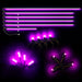 Dynamic ColorSHIFT 18-Piece Universal LED Interior Kit - Bluetooth Multi-Zone Lighting featuring purple LED strips and pods.