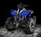 Can-Am Renegade with blue LED Surface Mount Headlight Halos installed.