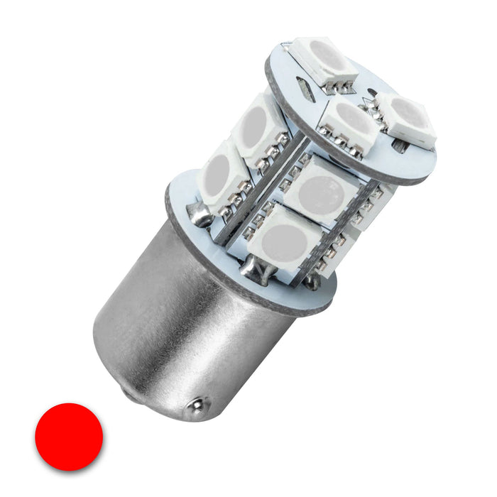 1157 13 LED Bulb (Single) with red LED