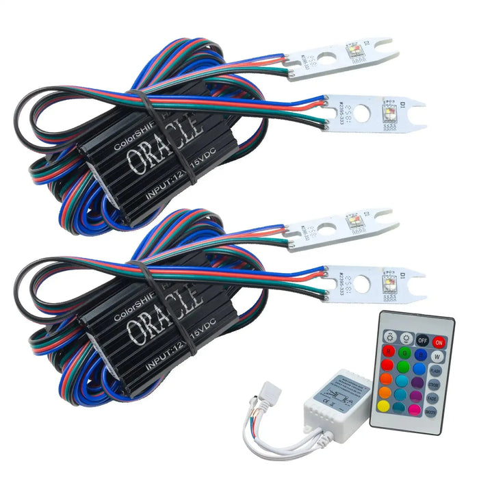 2015-2017 Ford F-150 ColorSHIFT Headlight DRL Upgrade Kit with Simple Controller.