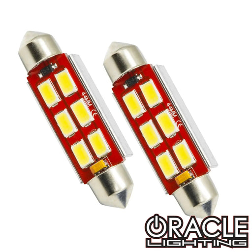 44MM 6 LED 3-Chip Festoon Bulbs (Pair)