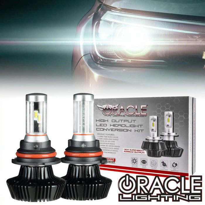 ORACLE Lighting 9007 - 4,000+ Lumen LED Light Bulb Conversion Kit High/Low Beam (Non-Projector)