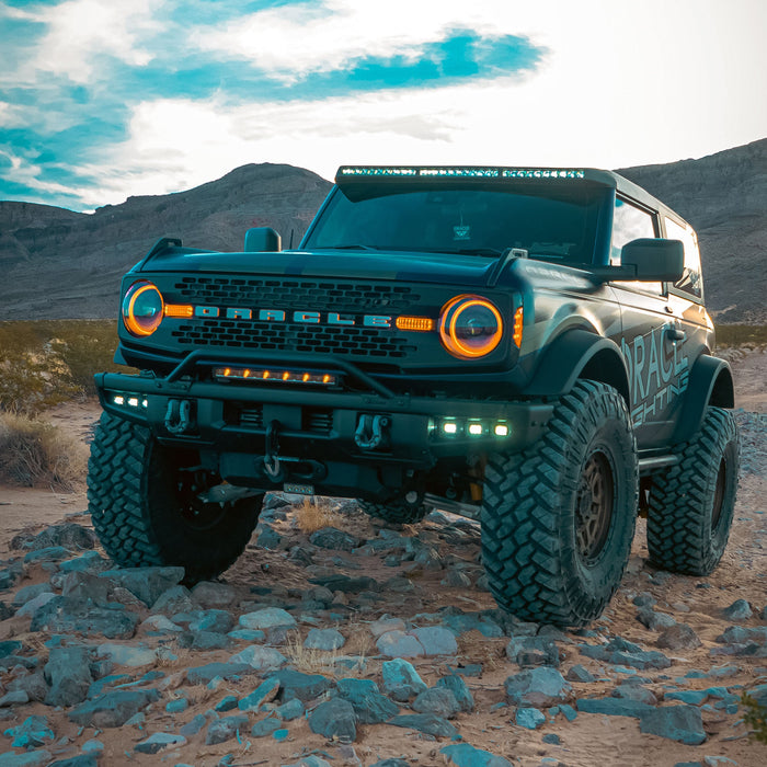 ORACLE Lighting 2021-2025 Ford Bronco Triple LED Fog Light Kit for Steel Bumper