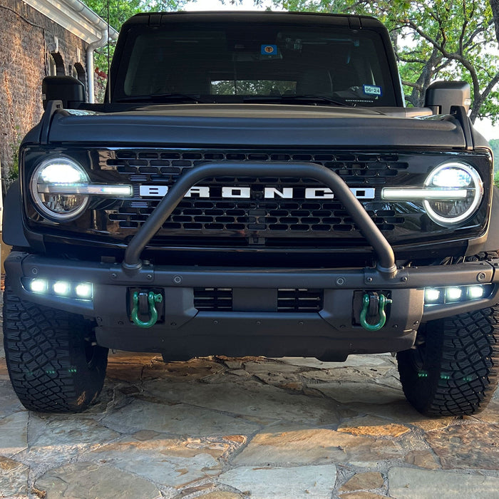 ORACLE Lighting 2021-2025 Ford Bronco Triple LED Fog Light Kit for Steel Bumper