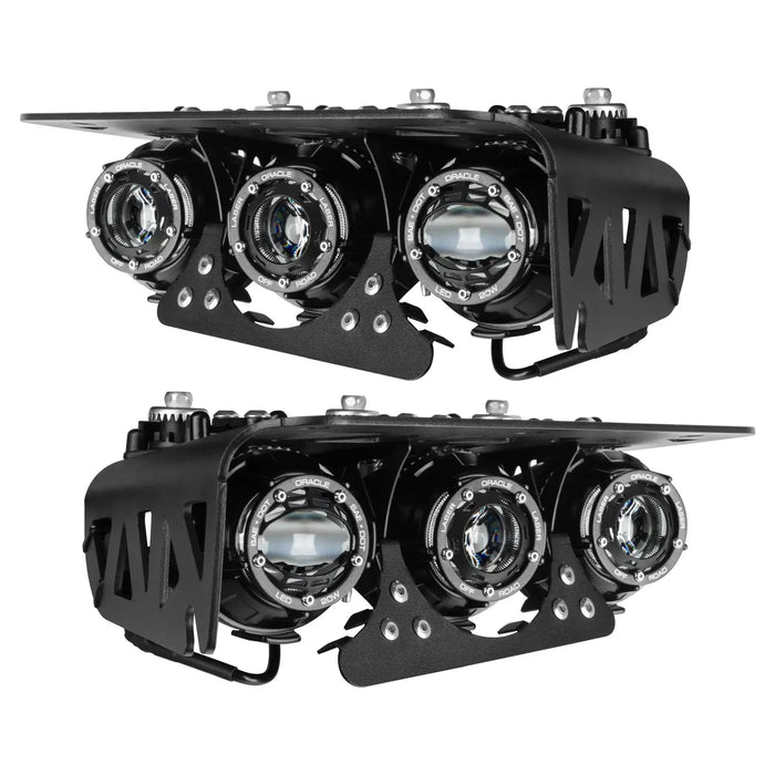 ORACLE Lighting 2021-2026 Ford Bronco Off Road LASER Auxiliary Lights + LED Fog Light Kit for Steel Bumper