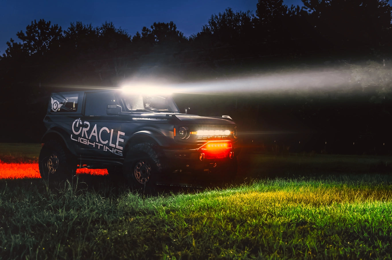  Integrated Windshield Roof LED Light Bar System