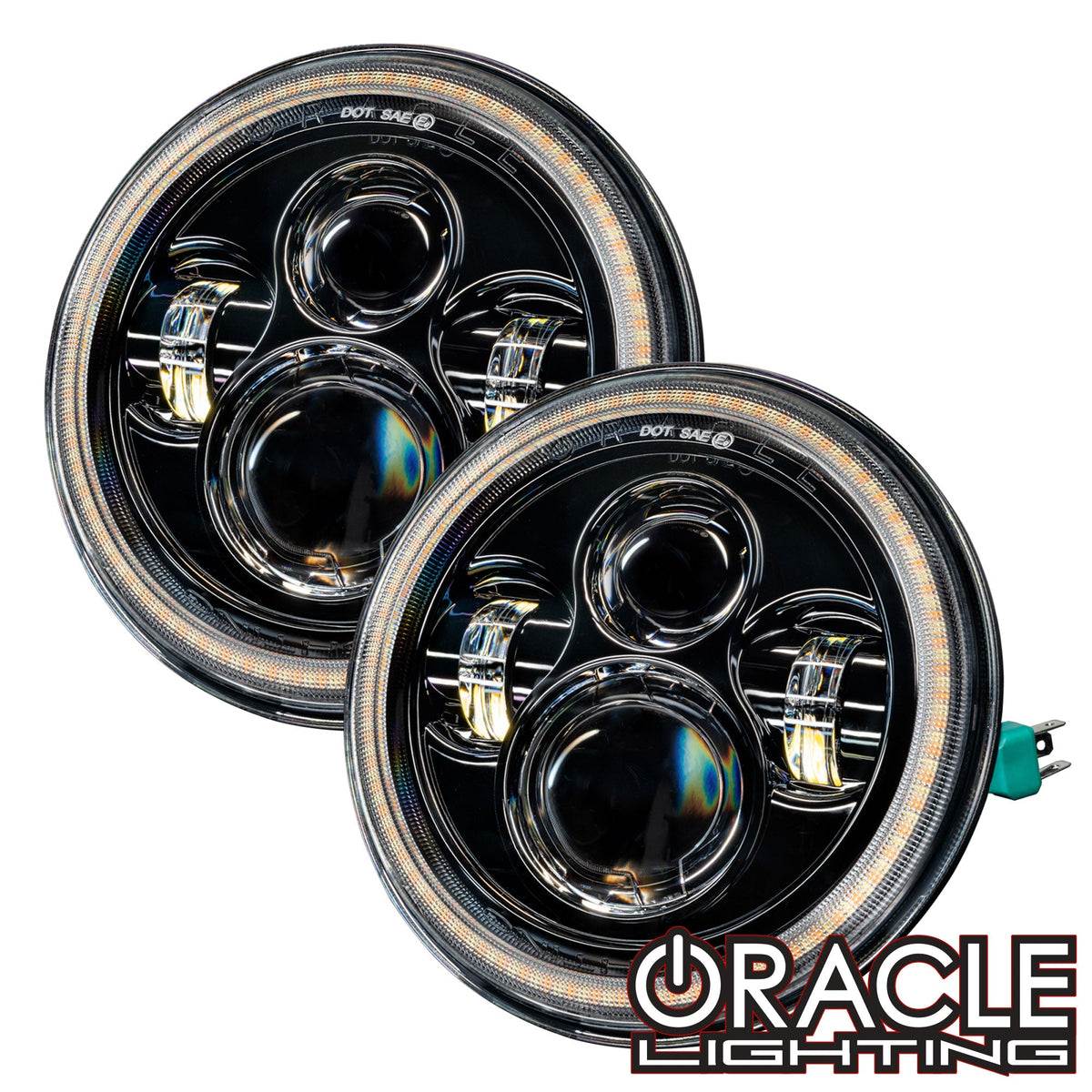 MAN WITH A MISSION　WOLF-TEC LIGHT JK Jeep Wrangler JK Switchback LED Halo Headlights- DRL and