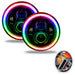 7" High Powered LED Headlights with RF Controller.