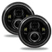 7" high powered halo headlights turned off