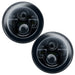 Front view of 7 inch high powered LED headlights