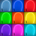 Grid view of Off-Road 4ft ColorSHIFT LED Whips showing different colors.