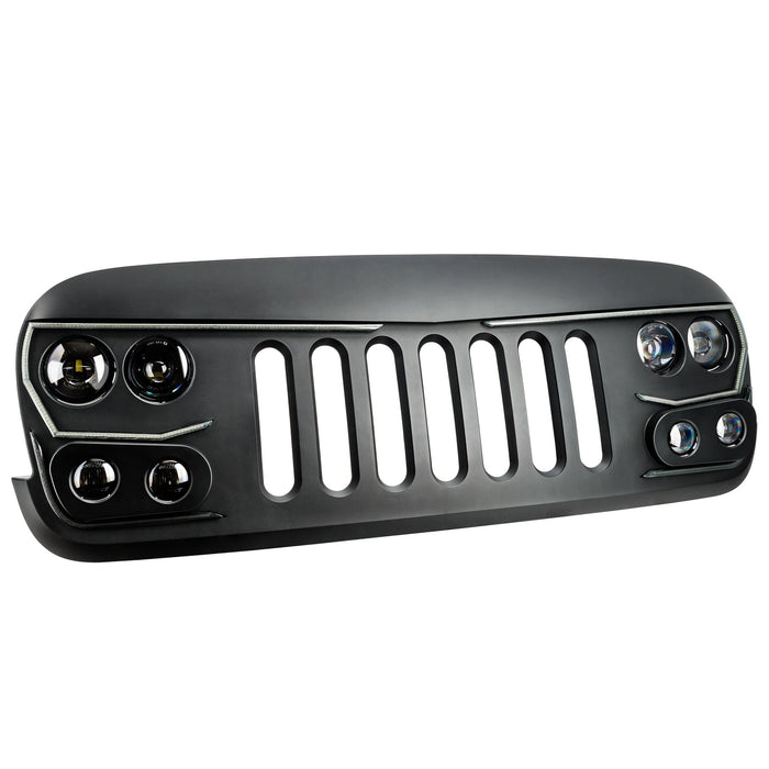 ORACLE Lighting VECTOR™ Pro Series II Full LED Grill for the 2007-2018 Jeep Wrangler JK